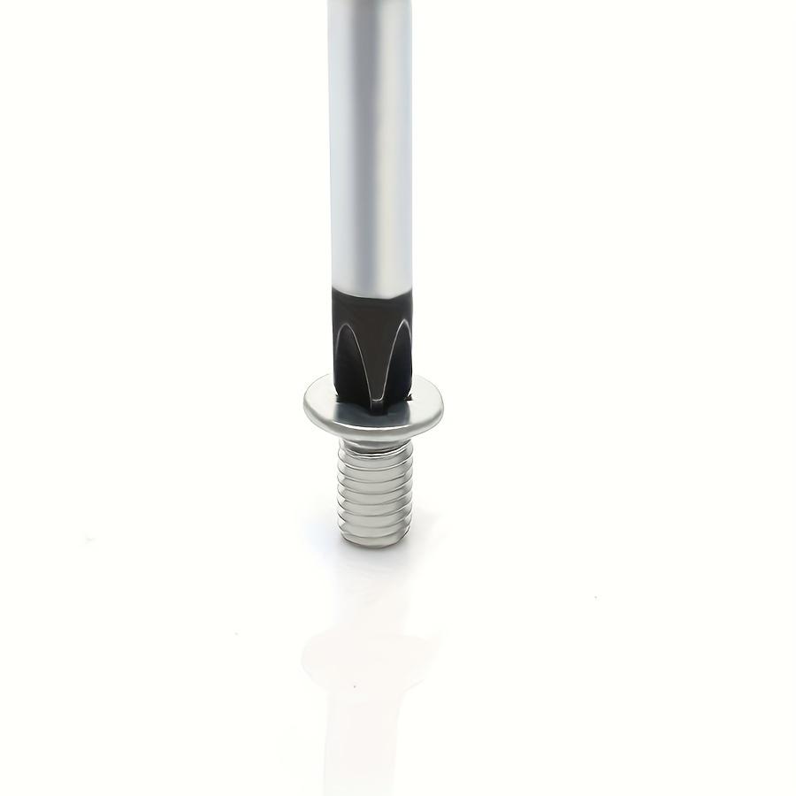 2 stk/sett Skrutrekker med gummihåndtak - Totallengde 420 mm/Stanglengde 300 mm*Stangtykkelse 5 mm Kromvanadiumstål - Magnetisk spiss, Ekstra lang - Håndverktøy