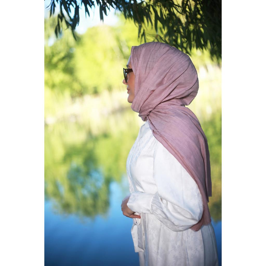Hijab-Schal aus Bambus, Marineblau