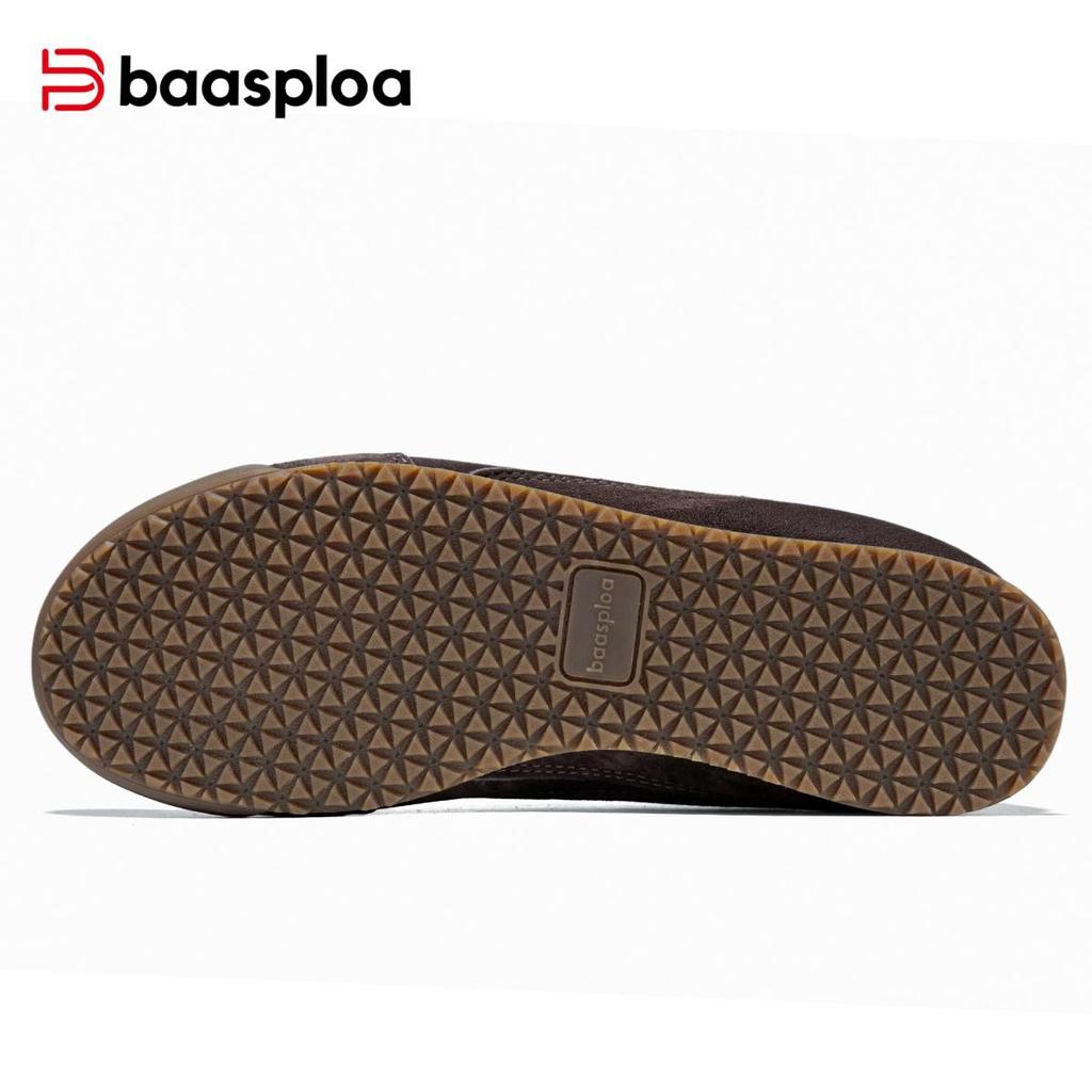 BAASPLOA Damen Flache Sportschuhe, Freizeitschuhe, Wanderschuhe, Studentenschuhe, Tennisschuhe, Atmungsaktiv, Geeignet für Personen mit schmalen Füßen
