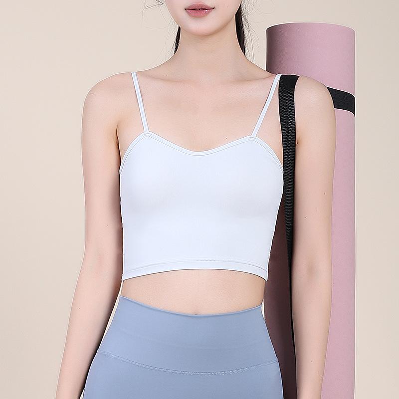 Women's Adjustable Thin Strap Sports Bra for Yoga