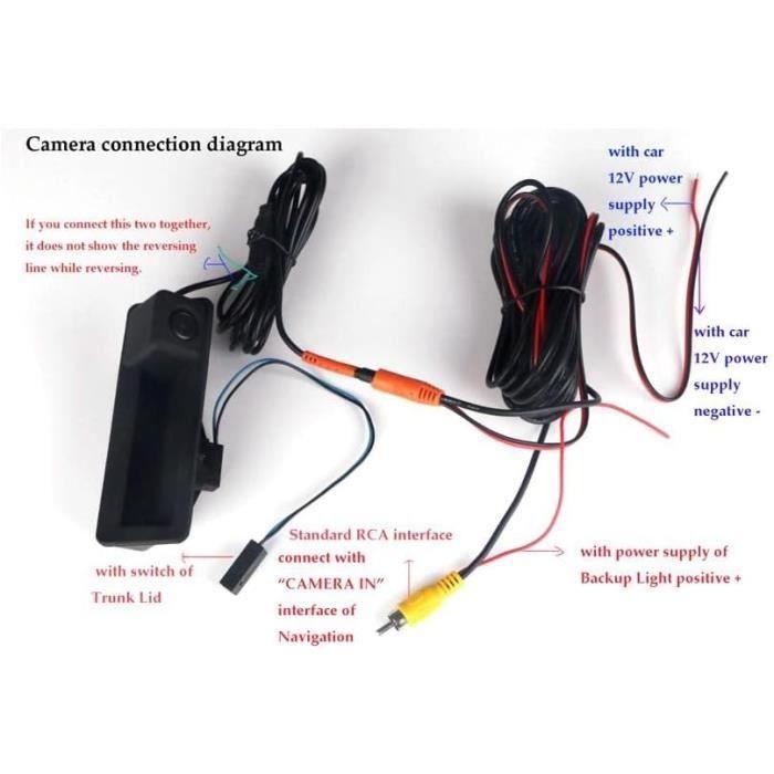 Caméra de recul spéciale pour bmw série 5 m5 3 séries m3 x1 x3 x5 x6 e39 e53 e90 e60 e70 e83-2009 2003-2009