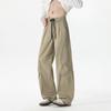 WRPCE Men's Solid Casual Straight-Leg Cargo Pants