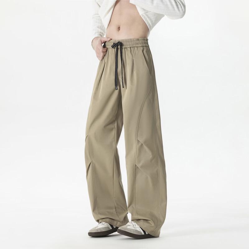 WRPCE Men's Solid Casual Straight-Leg Cargo Pants