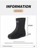 Chic Women's Mid-Calf Rain Boots: Ideal for Kitchen Work, Fishing, Outdoor Activities, and Car Washing. Velvet-Lined, Non-Slip, and Waterproof.