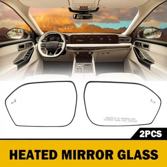 Door Side View Mirror Glasses for FORD Explorer -2024 Heated with Blind Spot