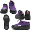 moz U 5683 Moc Winter Cold Fleece Size L Low-Cut Boots, Waterproof, Water-Repellent, Weather, Non-Slip, Lightweight, Padded, Lining, Quicklace, Purple,
