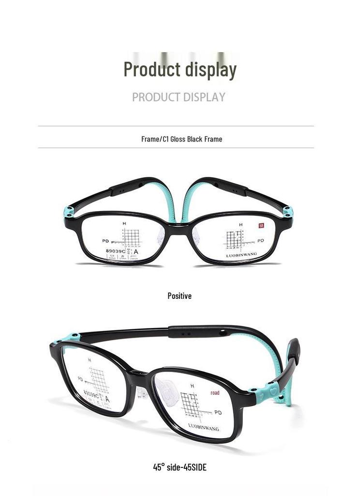 Ultra-Light Drop-Resistant Silicone Frame with Defocus Control Lenses for Children's Myopia