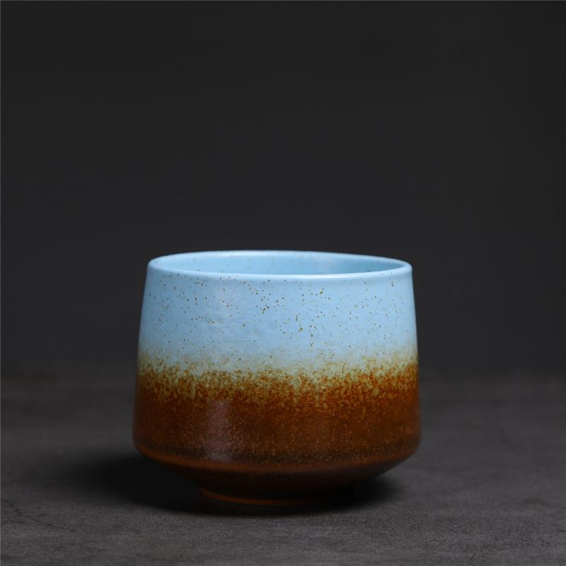 200ml Gradient Ceramic Coffee Cup - Espresso Cup + Latte Cup + Milk Mug, Heat-Resistant Matte Glaze Teacup for Cafes & Home Use