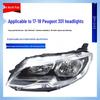Compatible with New Peugeot 301 Front Headlight Assembly for 2017 Models - Includes 301 Logo