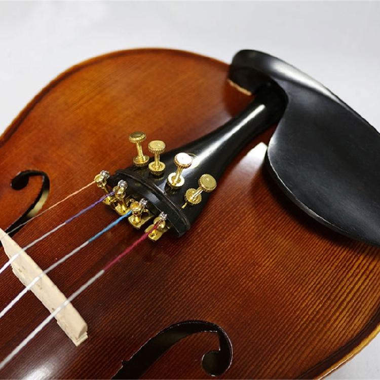 4Pcs Full Size Violin Tuner 4/4-3/4 Standard Size Adjuster Parts Violin Fine Tuners Violin Finger Guides Fine Tuners