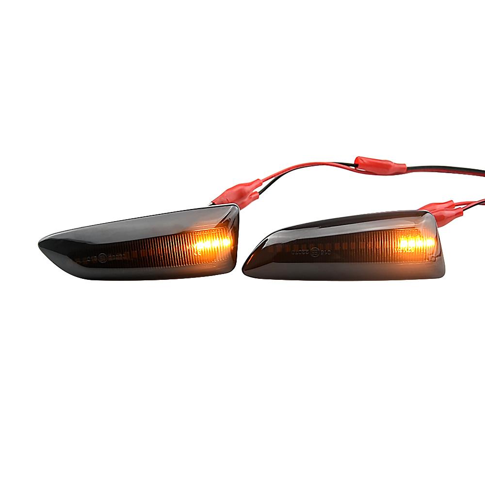 2Pcs LED Dynamic Flowing Turn Signal Side Marker Light For Opel Astra J K Zafira C Insignia B Grandland Crossland X Buick RegalTurn Signal 2