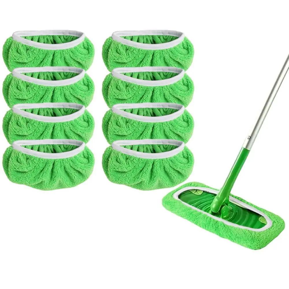 6Pcs Washable Swiffer Replace Mop Cloth Reusable Absorbent Microfiber Mop Cloth No Shedding Soft Mop Replacement Cloth