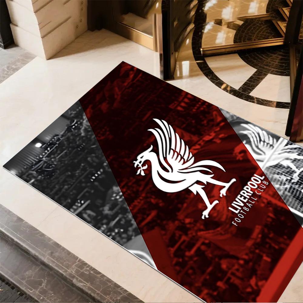 Liverpool Fc Crest Floor Mat Suitable for Hallway Study Room Dining Room Decorate Room Antislip Carpet Decorate Offices