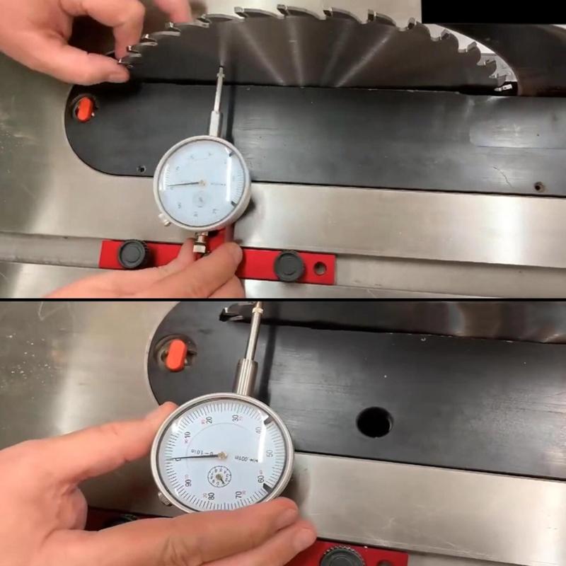 Carpentry Woodworker Table Indicater Miter Gauge Adjustable Parallelism Guide Calibration Adjustment Tool Equipment