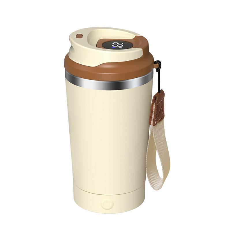 316 Automatic Magnetic Stirring Coffee and Milk Mixer Cup with Detachable Digital Display