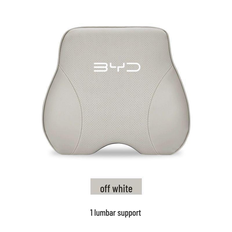 Genuine Leather Headrest & Lumbar Support Cushion for BYD Song PLUS, Han EV, Qin Plus, Tang Car