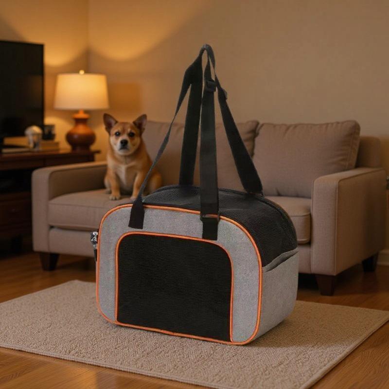Portable Multifunctional Pet Bag: Crossbody, Handheld & Breathable Carrier for Cats and Dogs, Foldable Design for Easy Outings