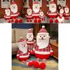 Creative Plush Santa Claus Doll With Long Legs Soft Cotton Outfit For Festive Decor
