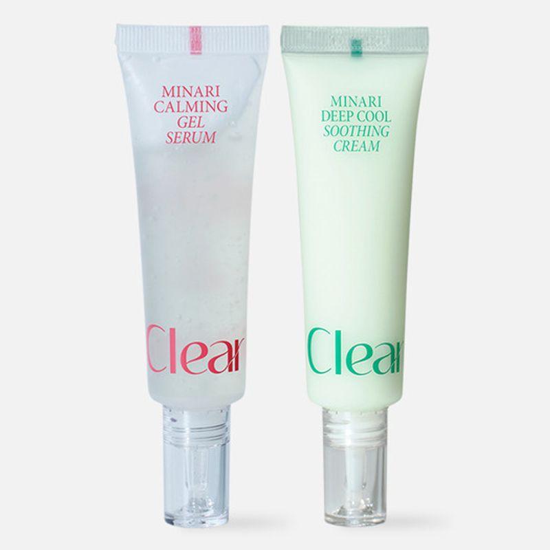 ClearDea Минари Поры Двойной (Гель-сыворотка + Успокаивающий крем / Отдельный продукт)