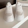 Popular Wheat Ear Platform White Shoes Women's 2025 Spring and Autumn New Students Casual Versatile Sports Muffin Board Shoes Ins Tide