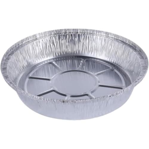 

100 Round Aluminum Pots, Induction Compatible, Disposable Aluminum Pots, Tabletop Cookware, and Great for Outdoor Use (6-inch, 100 count)