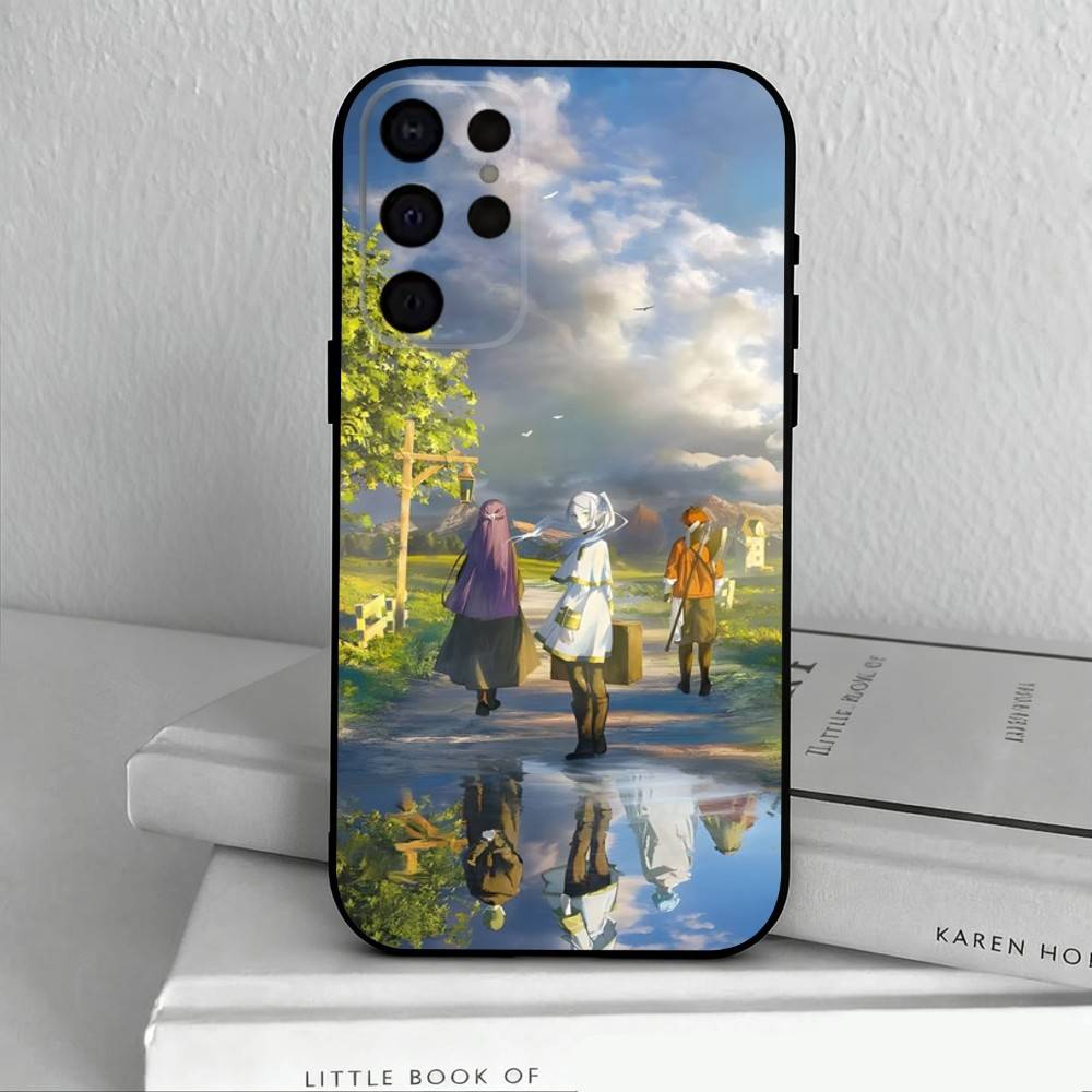 Manga Frieren Beyond Journeys End Phone Case For Samsung S25,S24,S21,S22,S23,S30,Ultra,S20,Plus,Others Soft Black Cover