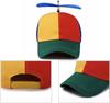Colorful Helicopter Baseball Cap: Neutral Adjustable Cute Baseball Helicopter Propeller Cap Snapback Cap
