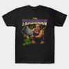 Herren Schwarzes T-Shirt mit Aufdruck Der Müllmann Vintage Wrestling No-Cut Transferpapier Druck Baumwoll-T-Shirt