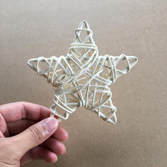 Rattan Vine DIY Steaua Coroană Ghirlanda Petrecere Pom de Crăciun Ornament pentru fereastră