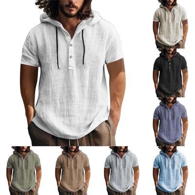 Men's Summer New Loose Print Long Sleeve Shirt Cardigan Beach Shirt