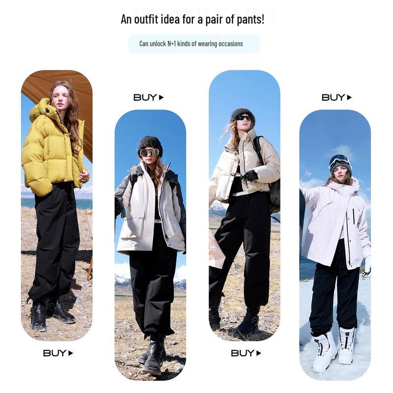 Sancai Women's Winter Workwear Soft Shell Hiking Pants