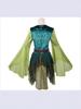 Damen Mittelalter Fee Elf Zauberer Kleid Halloween Kostüm