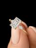 Inele Octogonale Rectangulare din Argint S925 7*10mm 3.5CT Moissanite, Bijuterii de Înaltă Calitate, la Modă, Potrivit pentru Cadouri