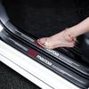 4Pcs Carbon Fiber Car Door Sill Protector For 3 CX-5 CX-30 CX-50 CX-90 Welcome Pedal Anti-Scratch Stickers