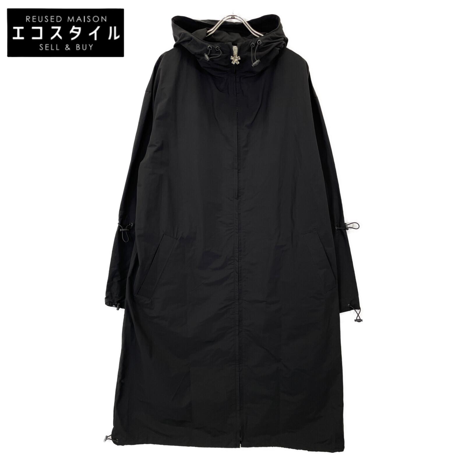 

COMME des FUCKDOWN Black zip-up nylon long coat coat M blackUsed