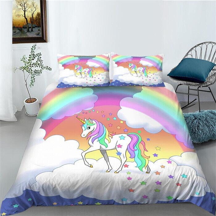 3D Printed Animal Bedding Set King Queen Bed Down Duvet Cover Pillowcase 2/3pc Quick Drying Bed Cover Luxury Cover Home Textile