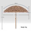 Outdoor Windproof & Waterproof Beach Sunshade Umbrella for Homestays and Hotels