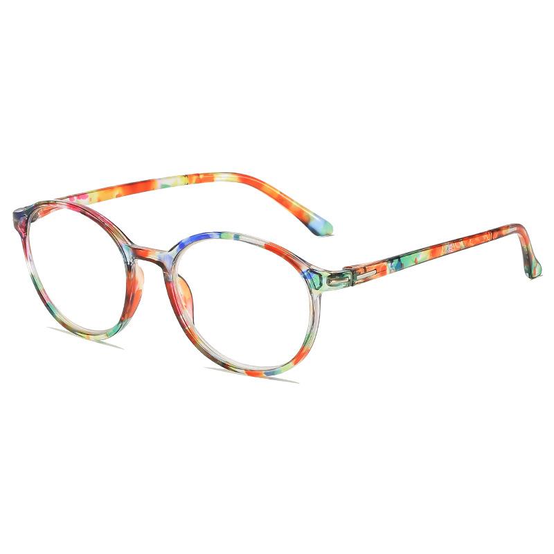 New Men and Women Anti Blue Light Reading Glasses Fashionable Oval Frame Reading Eyeglass Artistic Retro Comfortable Eyewear