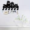 Iron Key Holder Wall Mount with 6 Hooks Modern Entryway Decor