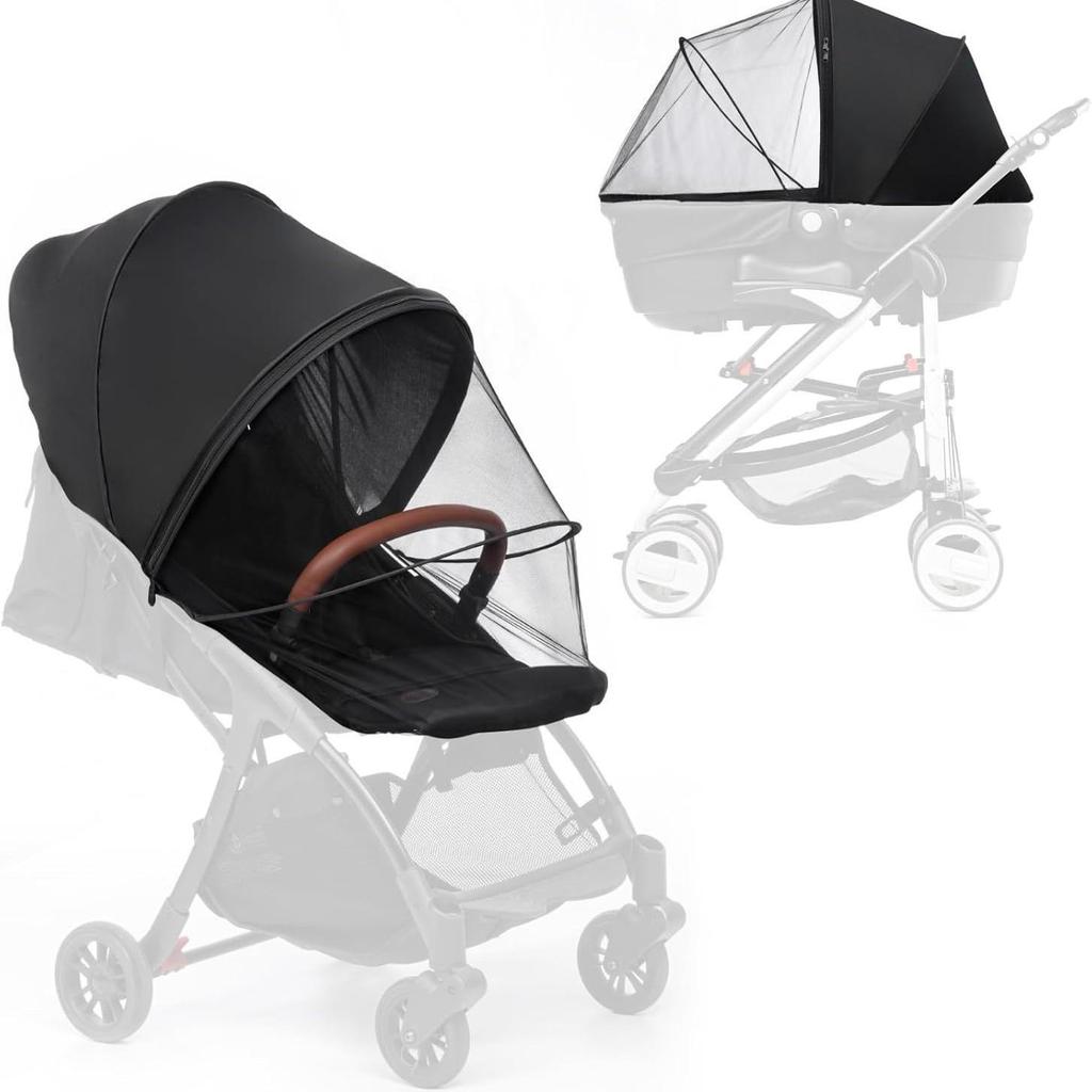 Universal Full-Cover Baby Stroller Mosquito Net with UV Protection