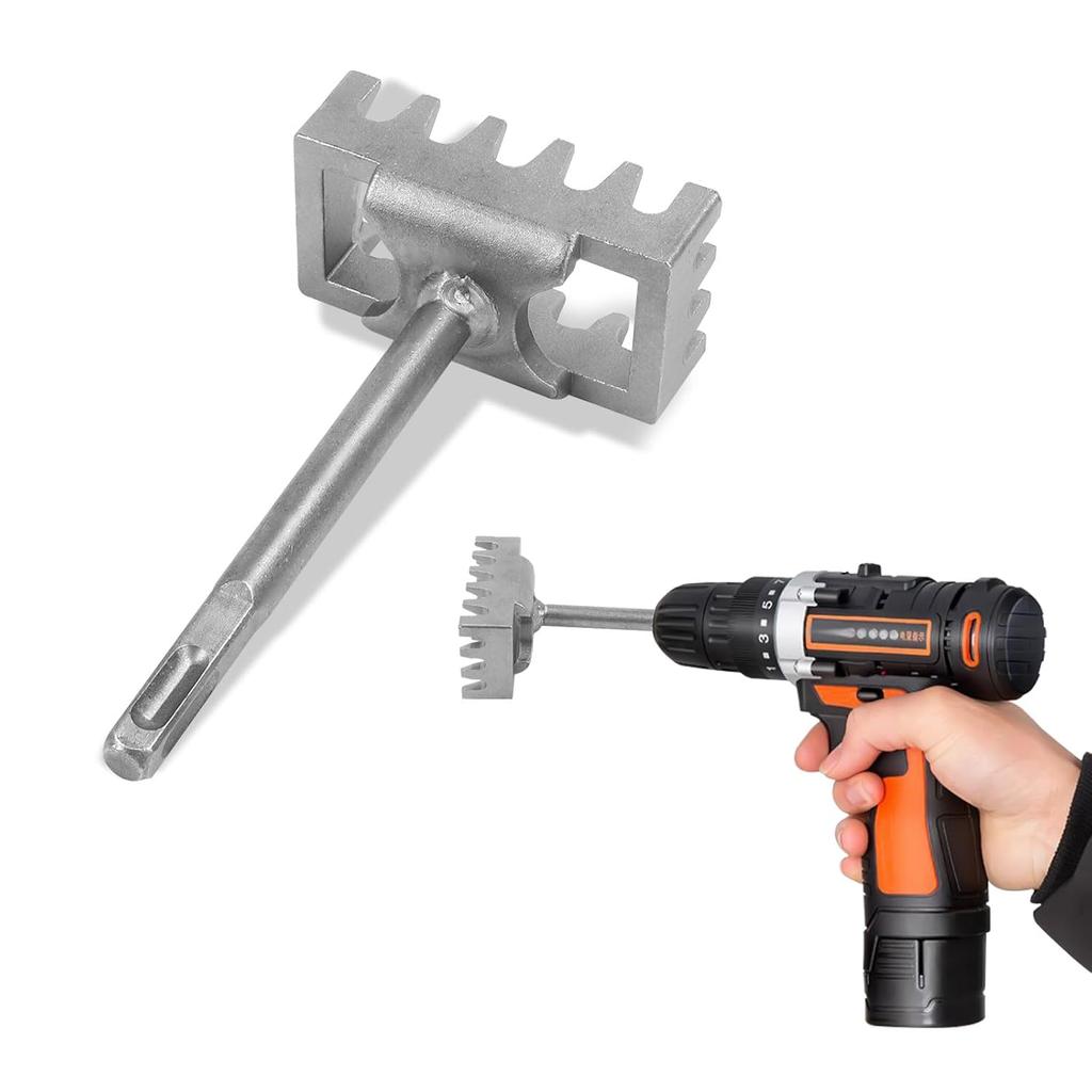 Square Hole Cutter for Electrical Box, Manganese Steel Rectangle Slot Cutter for Electric Hammer, Fast Wall Square Hole Puncher for Brick Concrete