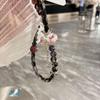 Crown Tassel Phone Chain Lanyard with Wrist Charm & Short Neck Strap for Women