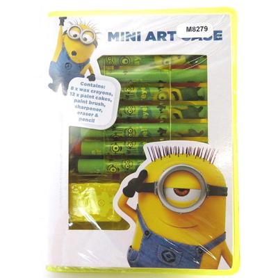 MINIONS [M8279] - Stationery Set - 'Minions' Blue Yellow Art Set (24 Pieces)