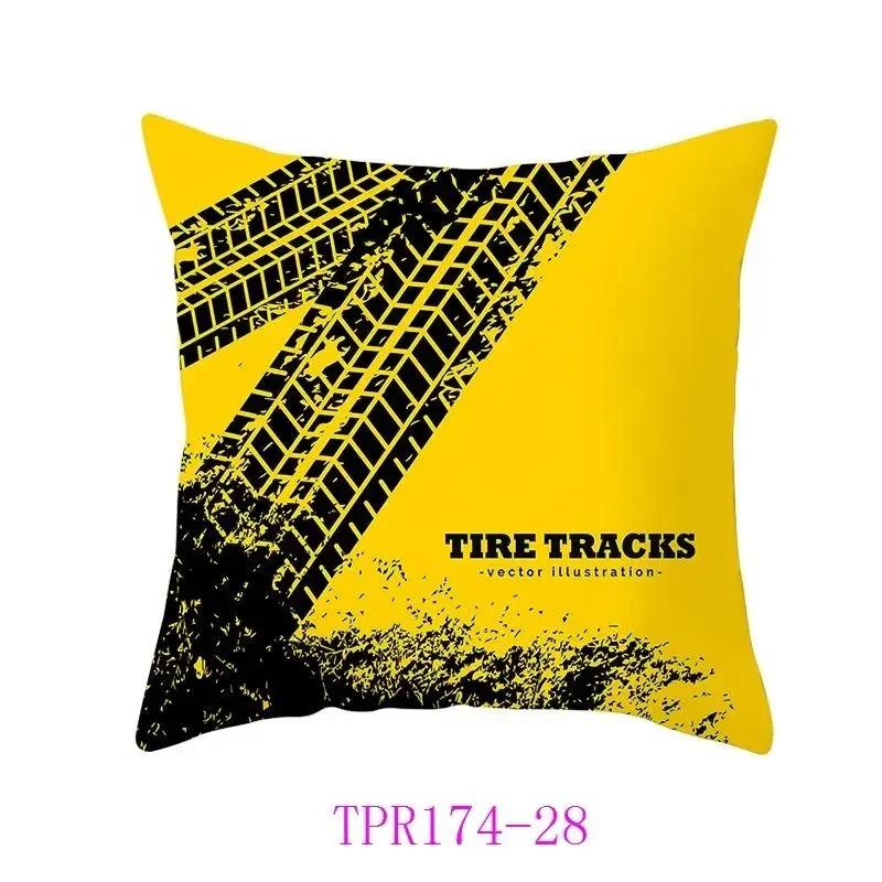 Heimdeko Sonnenschein-inspiriertes Gelbes gemustertes Kissenbezug Muster Kissenbezug Geeignet für Sofa Schlafzimmer Auto Kissenbezug