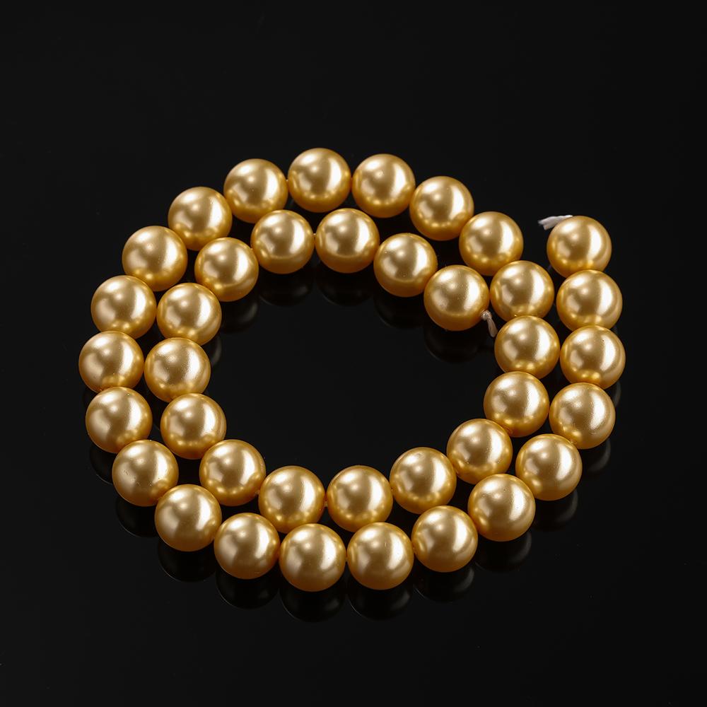 1Strand 4-10mm About 39-96pcs Glass Artificial Pearl Round Spacer Loose Beads for DIY Jewelry Bracelets Necklaces Making Supplie
