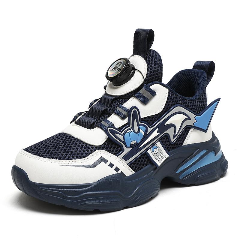 Children's shoes new dad shoes 2025 spring and autumn breathable mesh sneakers boys cartoon running shoes