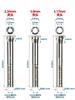 10Pcs Dental 2.35mm 3.0mm 3.175mm Clamp Adapter, Suitable for Sturdy 210 102L 105L Marathon Micro Motor Handle Oral Accessories