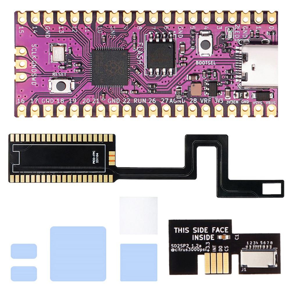 For Raspberry Pi Pico Picoboot FPC Flexible Ribbon Cable with GC2SD/SD2SP2 FPC Flex Solder Cable for NGC Gamecube Game Console