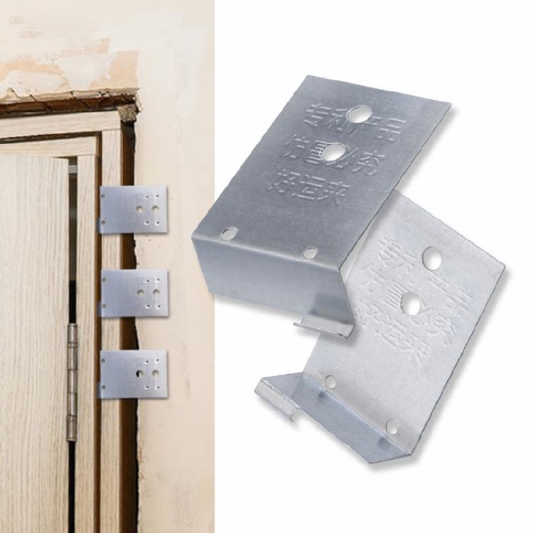 100Pcs Stainless Steel Corner Box Corner Frame 90 Degrees Back Hole Right Angle Furniture Hanging Code Link Bed Frame