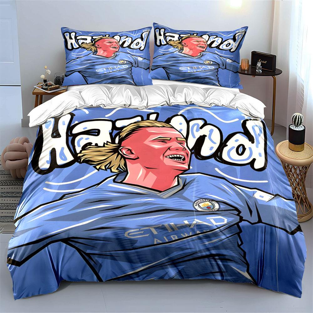 Football Player with Text. Bedding Sets Duvet Cover Sets Duvet Covers Pillowcases(1 * Duvet Cover 2 * Pillowcases Without Duvet Insert)
